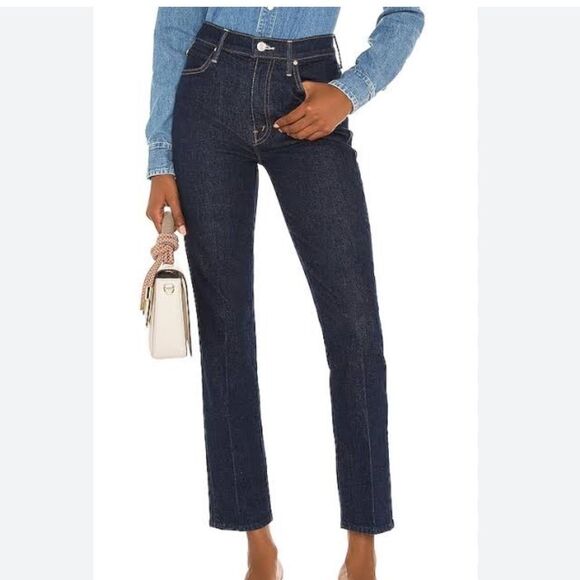 Mother High Waisted Rascal Hover Clean Up Your Act Jeans
